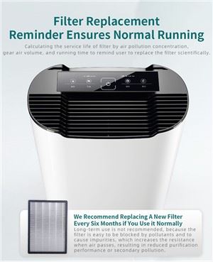 BKJ{0}} Rialú Wifi CE ROHS Purifier Aer